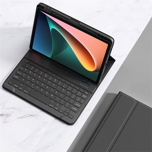 Keyboard Case for iPad Mini 6th Generation - Magnetic Detachable Bluetooth Keyboard Cover with Pencil Charging Holder