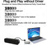 ZETIY Updated Computer Speaker, USB Powered Mini Sound Bar for Desktop, Windows PC, Mac, Plug and Play with Volume