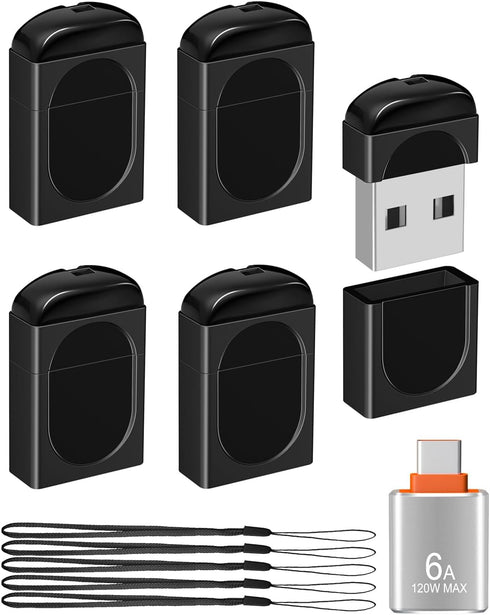 EASTBULL 4GB Small Flash Drives 5 Pack USB2.0 Mini USB Drive with a