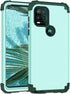 Case for Moto G Stylus 5G, Heavy Duty Shockproof Antiscratch Protective 3 in 1 Hard PC Silicone Bumper, Green