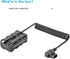 FOMITO 2-Sided NPF Dummy Battery Power Adapter to D-tap Power Cable with USB-C Output for Field Monitor and LED Light