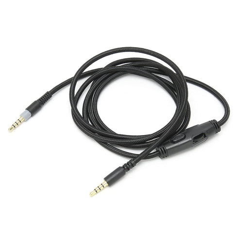 Hilitand 4.9ft Audio Cable for HyperX Cloud Alpha Headphones, 3.5mm Male to Male with Volume Control, Replacement Cable.