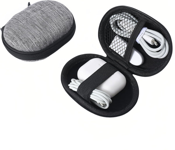 Chinshwehaw Electronic Accessories Organizer Bag: EVA Hard Shell Shockproof, Hard Shell Tech Organizer