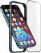 Eastcoo Slim Metal Bumper Case Compatible with iPhone 12 12 Pro, Metal Bumper Cover with Soft TPU Inner, Support