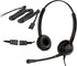 Corded RJ9 Telephone Headset with Microphone Noise Cancelling for Polycom, Avaya, Fanvil, and More