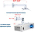 White Projector Ceiling/Wall Mount, Low Profile Universal Holder/Bracket/Hanger Kit with Adjustable Height Pole for