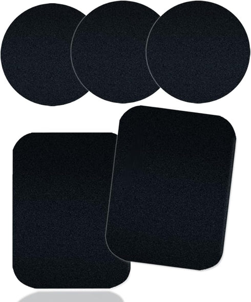CKANDAY 5 Pcs Adhesive Thin Metal Plates for Magnetic Mounts, Metal Plates for