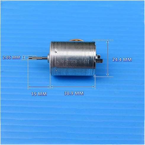 ADPVRLUQ 1pc 370 6000RPM 12V-24V Mini Mini Motor Carbon Brush DC High Torque High Speed Toy Boat Car Tool Model