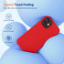 Miracase iPhone 12/12 Pro Case - Liquid Silicone Gel Rubber Shockproof Full Body Protection, Red