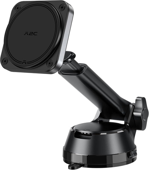 APPS2Car Heavy Duty Magnetic Car Mount with Gel Suction Cup Industrial N55 Magnetic