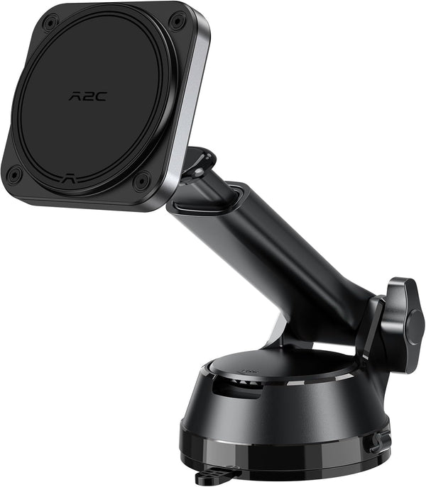 APPS2Car Heavy Duty Magnetic Car Mount with Gel Suction Cup Industrial N55 Magnetic