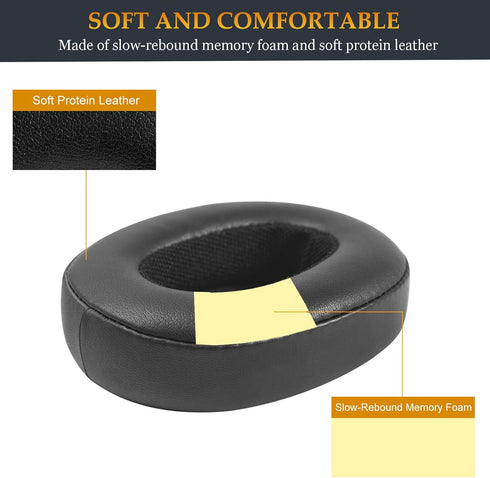 Skullcandy Crusher Wireless/Crusher Evo Earpads, Hesh 3/Hesh ANC Replacement Pads for Crusher ANC/Crusher Evo/Crusher