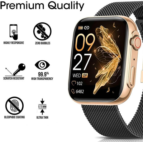6 Pack G36 1.91" Watch Screen Protector Film Compatible with Banlvs G36 1.91 inch Smartwatch Screen Protectors Foils Screen Cover Crystal Clear HD Anti-Scratch Anti-Fingerprint