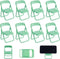 CRASPIRE Mini Folding Chair Phone Stand Holder Desktop Foldable Green Candy Color Lazy