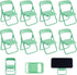 CRASPIRE Mini Folding Chair Phone Stand Holder Desktop Foldable Green Candy Color Lazy
