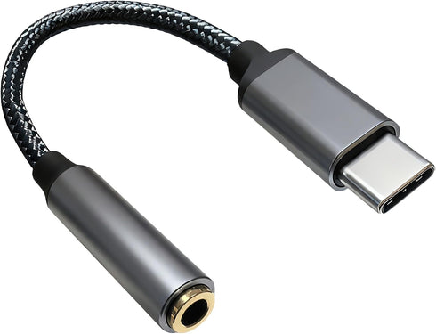 RIAYVIL USB-C to 3.5mm Headphone Jack Adapter,Type-C to Aux Audio Female Adapter