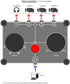 Little Bear MC104 Mini Audio Switcher, 4-Way 3.5mm AUX Stereo Selector, Switch Box Splitter for