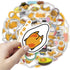 CHVISO 60PCS Japanese Lazy Egg Kawaii Stickers, Vinyl Waterproof Stickers for Kids, Teens, Adults