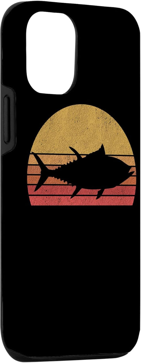 Northern Outdoors Tuna Collection Sunset 12/12 Tuna Fishing Retro Bluefin Tuna Fisherman Case for iPhone Pro