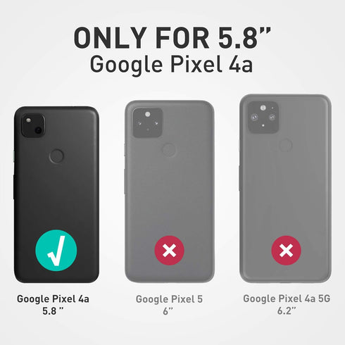 i-Blason Cosmo Series Slim Protective Case for Google Pixel 4a (5.8 inch, 2020), Stylish with Built-in Screen Protector