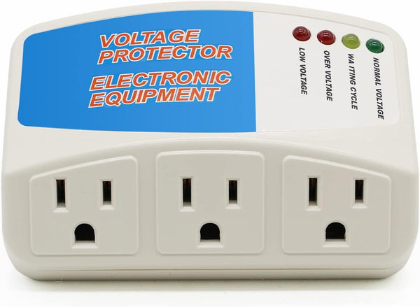 BSEED Surge Protector Power Strip - 3 Outlet Home Appliance Surge Protector, Voltage Protector for Refrigerator 1440