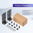 Universal Adjustable Rack Mount Kit for 19 Inch Rack Ears - Compatible with HP/ProCurve/Aruba/HPE