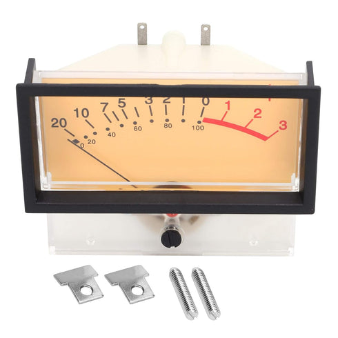 VU Meter DB Level Audio Power Amplifier Level Indicator with Large Analog Pointer Dial for Car Stereo Home Recording