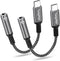 USB Type C to 3.5mm Female Headphone Jack Adapter, (2-Pack) Compatible with iPhone 15/15 Plus/Pro/Pro Max