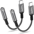 USB Type C to 3.5mm Female Headphone Jack Adapter, (2-Pack) Compatible with iPhone 15/15 Plus/Pro/Pro Max