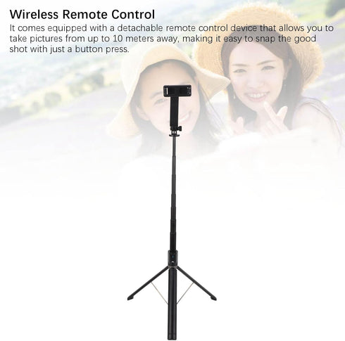 Luqeeg 360 2 All in One Phone Selfie Stick, Degree Rotating Extendable Selfie Stick Tripod with Remote & Lights, Ideal