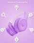 K16 Wired Headphones with Microphone, On-Ear Headphones for Kids with 3.5MM Jack, Foldable Stereo Bass Headphones for