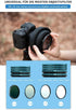 TONHOKJ Set) Universal Len-s Folding Hood Anti-Reflective Silicone Hood for DSLR Camera Photography Equipment
