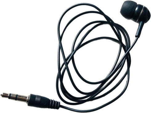 VLSQHNCF Headphone,3.5mm MP3 Single-Side Earphone Economical Mono Earbuds in Ear Noise Isolating Plug Reinforced Cord