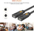 ELECTOP USB Splitter, 2 Ports USB A Hub, Dual Female Y Charging Splitter Cord for iOS & Android Data Sync