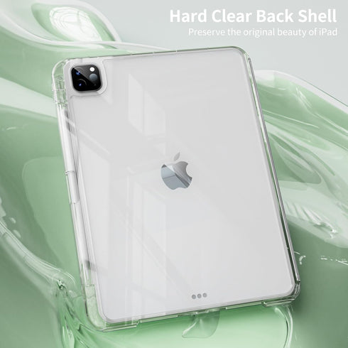 kenke Hybrid Case for iPad Pro 11 Inch (2022/2021/2020) 4th/3rd/2nd Gen, Light Green, 2 in 1 Detachable Cover