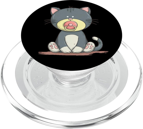 Pacifier Cat Outfit Cute Baby Cat Pacifier Costume for Boys and Girls PopSockets PopGrip for