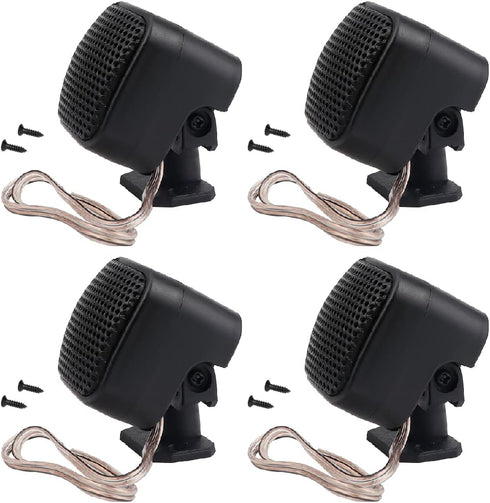 4 Pcs 500W Car Speaker, TP-004A High Power Stereo Tweeter, Easy to Install Vertical Round Speakers for Car Truck