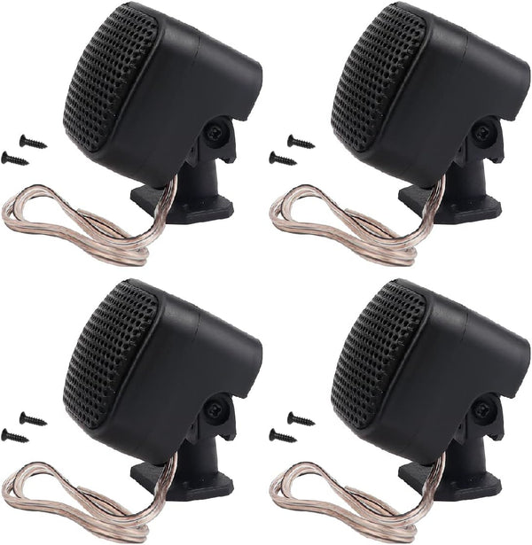 4 Pcs 500W Car Speaker, TP-004A High Power Stereo Tweeter, Easy to Install Vertical Round Speakers for Car Truck