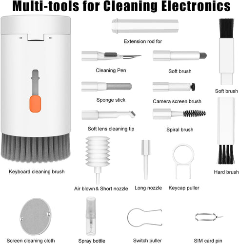 20 in 1 Multifunctional Cleaner Kit for Electronic Devices, Cleaning Brush for AirPods, Laptop, Keyboard, Earbuds,
