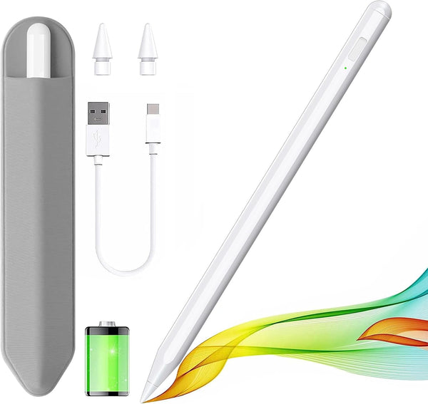 Apple Pencil Stylus Pen for iPad 2018-2024, Compatible with iPad Pro 11/12.9 inch, iPad Air 2024, Black