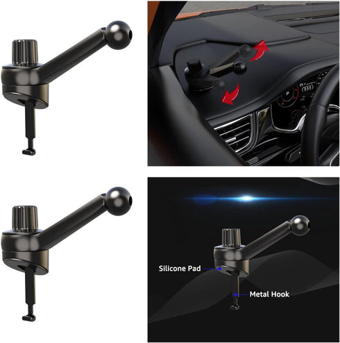 2 Pack Car Phone Holder Mount for Dashboard, 360 Rotating, 17mm Ball Joint Stand Replacement for Garmin Nuvi GPS