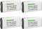 Kastar CR-V3 Battery 4-Pack Replacement for Sanyo Xacti DSC-SX560, Xacti DSC-X100, Xacti DSC-X110, Xacti DSC-X200