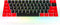 Fogruaden PBT Keycaps, Red and Black Keycaps 60 Percent, OEM Profile Custom Set for Cherry MX Switch Keyboard