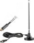 eifagur 75 Ohm 300 Ohm Magnetic Base FM Radio Telecopic Antenna with 10ft