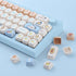PBT Keycaps 139 Keys Duck Cute Keycap Set, MOA Profile Custom Dye-Sublimation for Cherry Gateron MX Switches