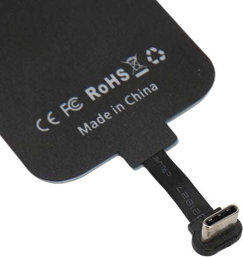 Wireless Charging Receiver, Type C 2000mA Wireless Charger Receiver for Galaxy A40 A20E, Thin Wireless Charging Adapter