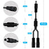 YINGAYOU 5.5 2.1mm 2 5V 6V 9V 12V 24V 3A, (1 2 40 cm) DC Splitter Cable x DC Way Splitter for Security Cameras, DVR
