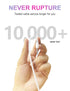Bicmice USB Type C DC Charging Cable 2.5mm, 2.6Ft Replacement-2 Pack (White)