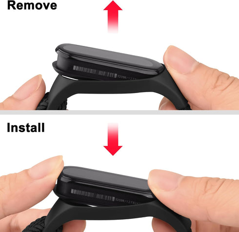 Wanme Soft Nylon Bands for Xiaomi Mi Band 5/6/7, Sport Strap for Women Men, Compatible with Amazfit Band 5 Replacement