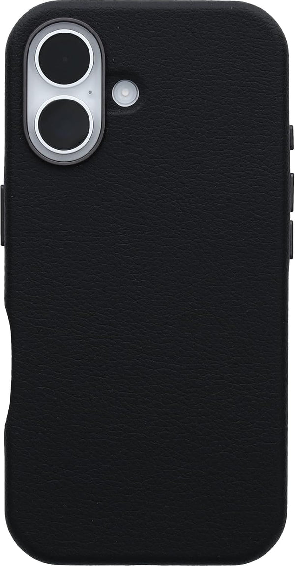 OtterBox iPhone 16 Symmetry Series Cactus Leather for MagSafe - Noir Ash Black